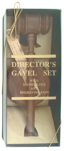 Director's Gavel Set